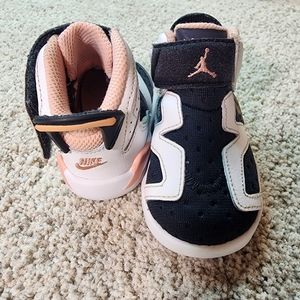 Air Jordan 6 Retro Little Flex TD 'White Arctic Orange (blush pink)